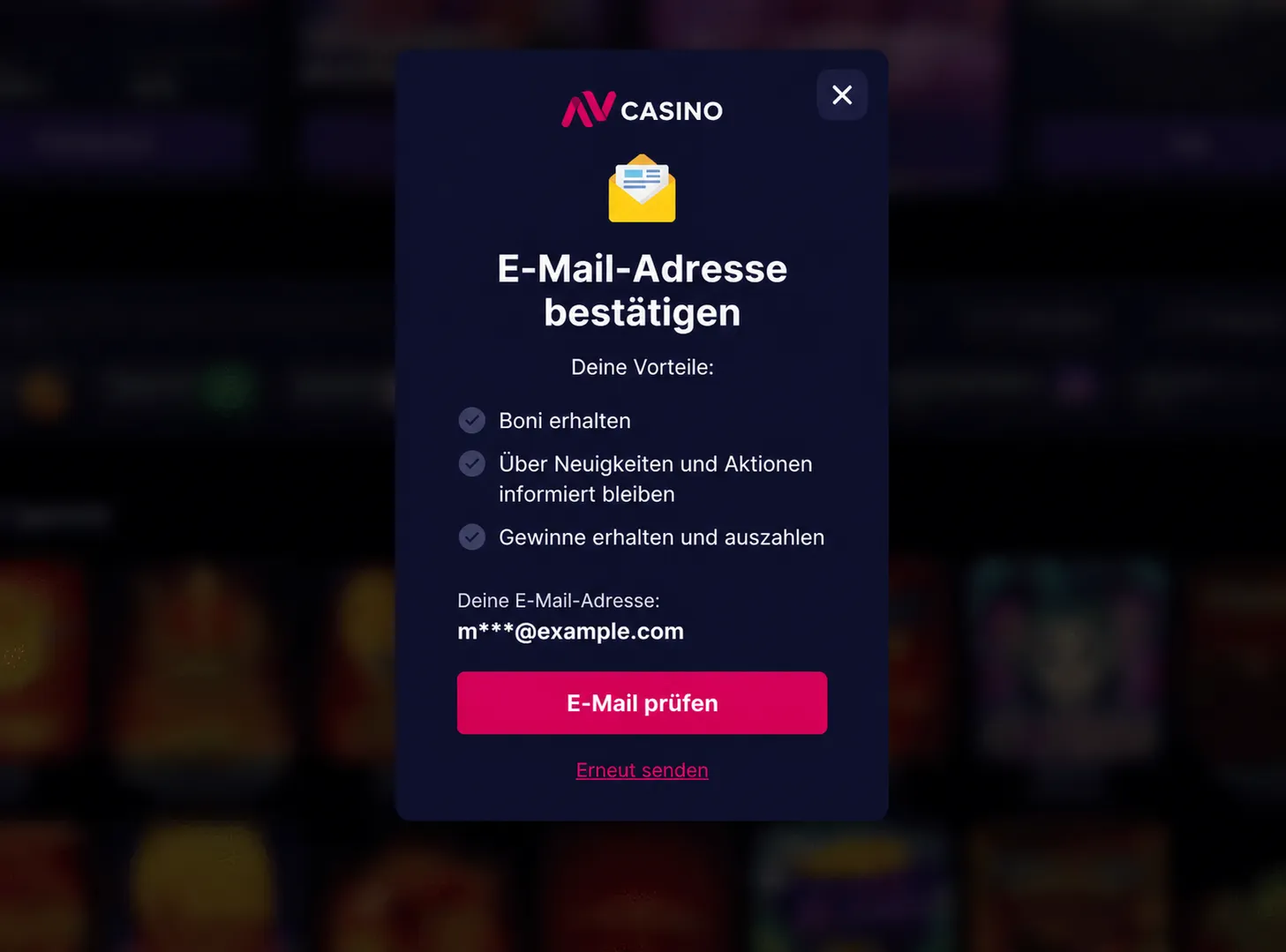 Nv casino de registrierung